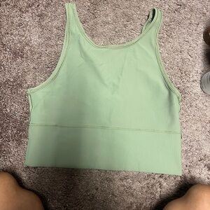 Lululemon Athletica Light Green Ribbed Tank